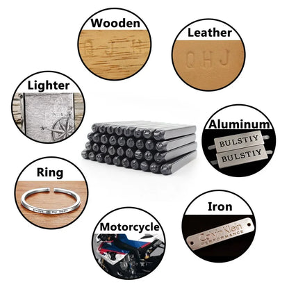 36-Piece 12.5mm Metal Stamping Kit DIY Tools