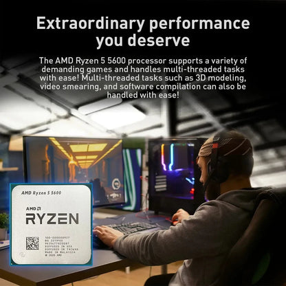 Ryzen 5 5600 6-Core 12-Thread AM4 CPU 3.5GHz