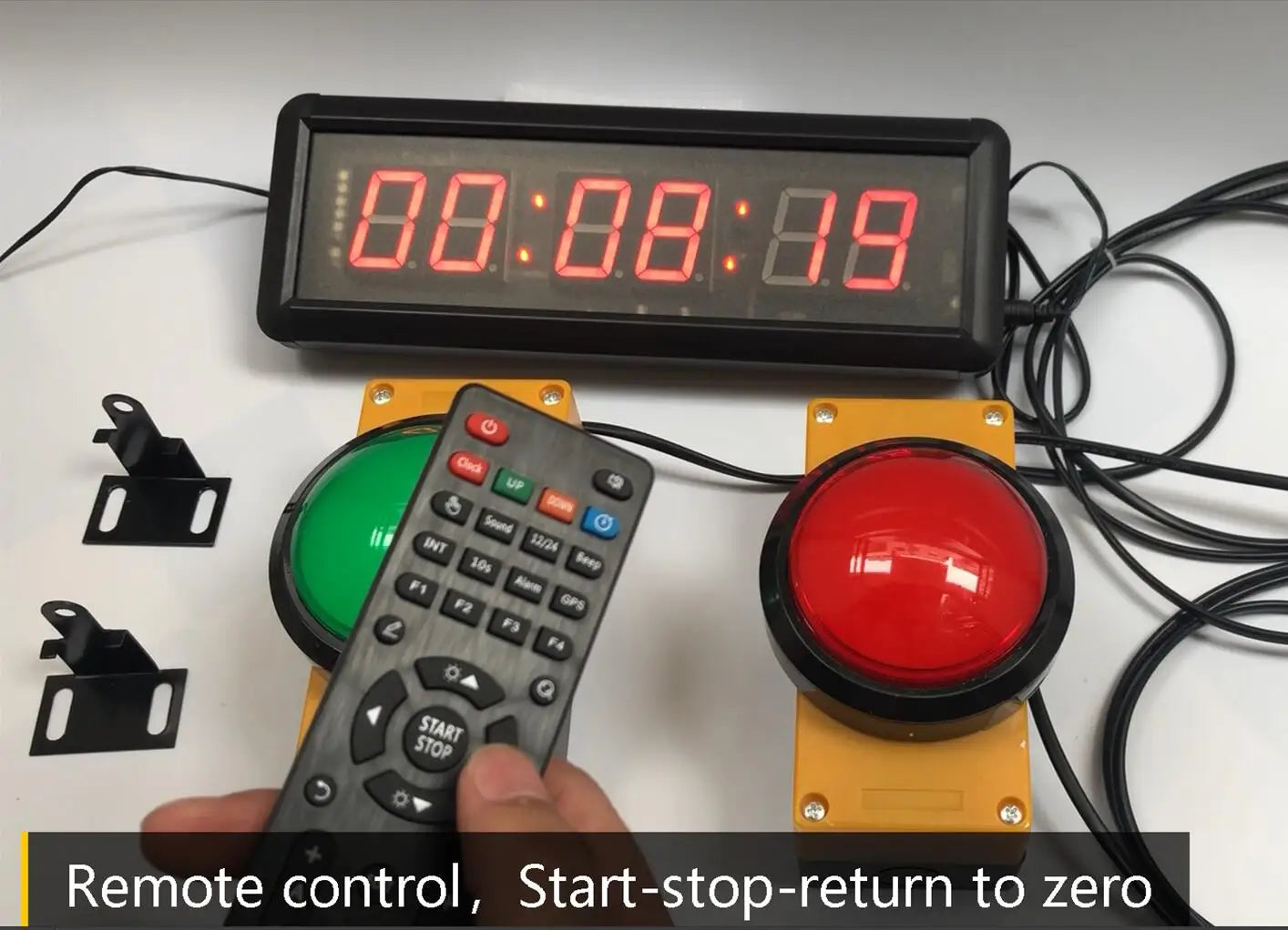LED Sports Timer with 3 Push Buttons and Remote – Stuffology Store