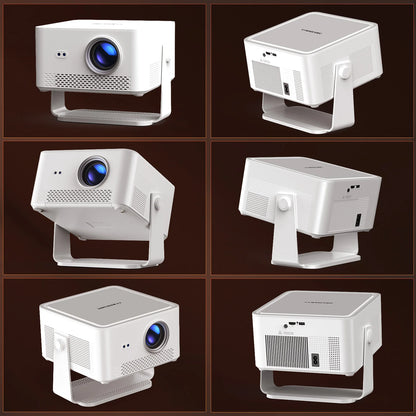 Portable 1080P Smart Projector with WiFi 6 Autofocus