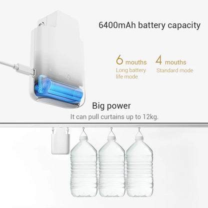 2-Pack Smart Electric Curtain Motors Wi-Fi Remote Control