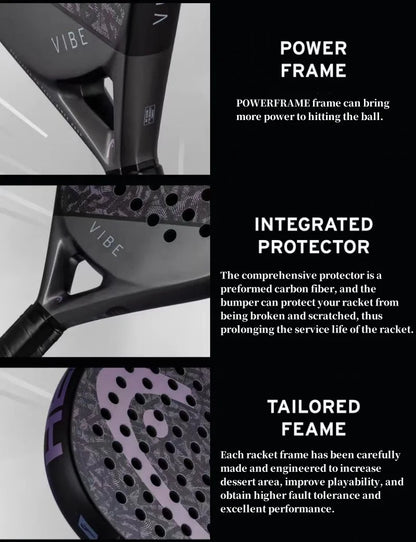 Evo SPEED Carbon Fiber Padel Racket Lightweight Performance