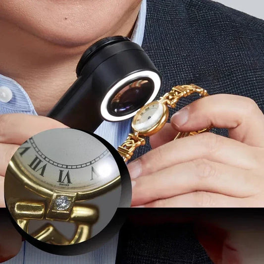 10X Magnifying Mirror with Adjustable Phone Holder