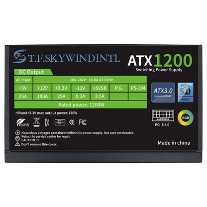 1200W PCIe 5.0 Full Modular ATX Power Supply for Gaming PCs