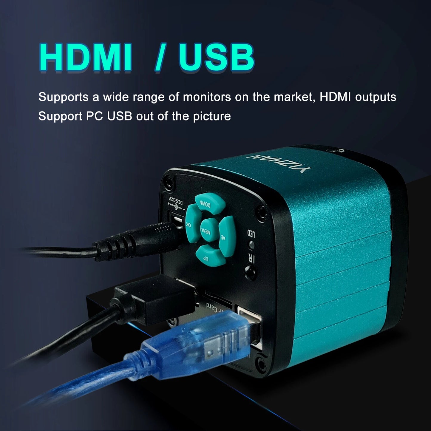 4K HD Microscope Camera HDMI USB Industrial Camera