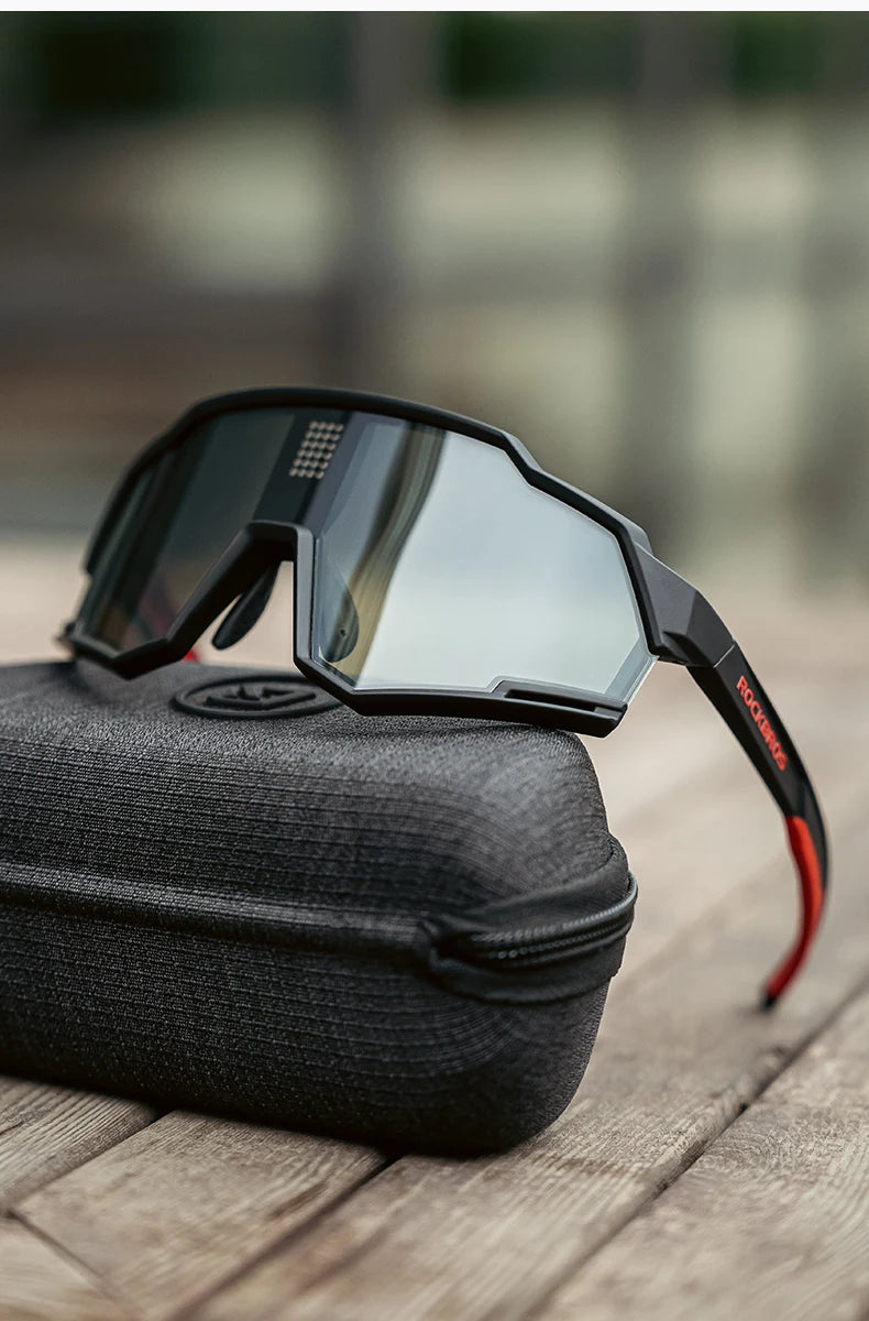 Polarized Photochromic Cycling Sunglasses UV400 Sports Eyewear