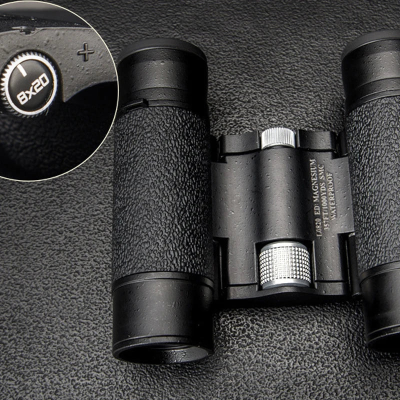 8x20 ED Binoculars Waterproof BAK4 Prism Compact