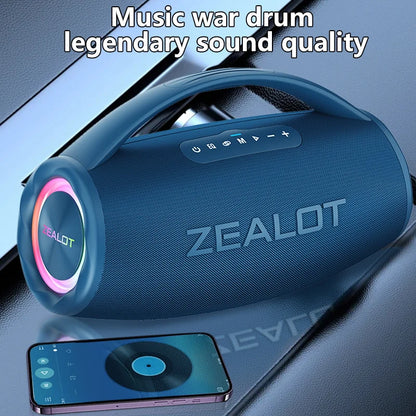 80W Outdoor Portable Bluetooth Speaker with HiFi Sound