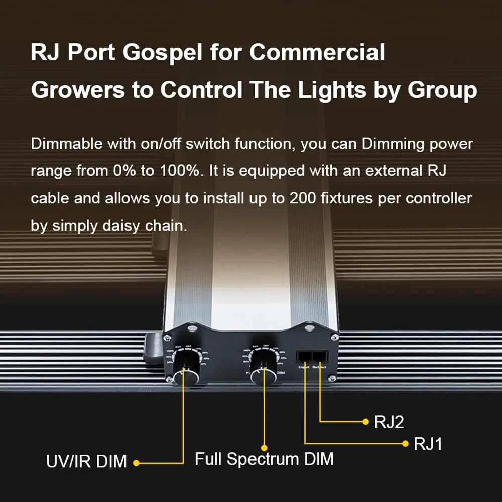 700W Plant Grow Light 6Bar Grow Tent Hydroponic Lamp