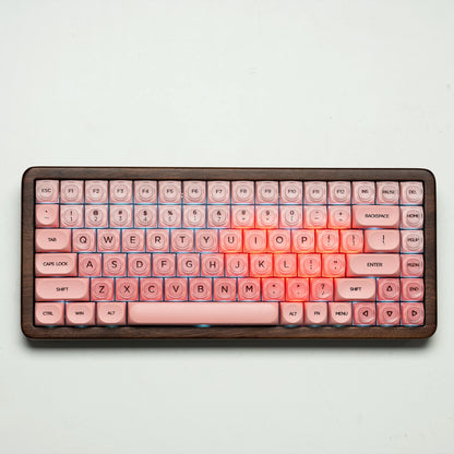 Wooden 75% Mechanical Gaming Keyboard RGB Wireless Hot Swap Kit