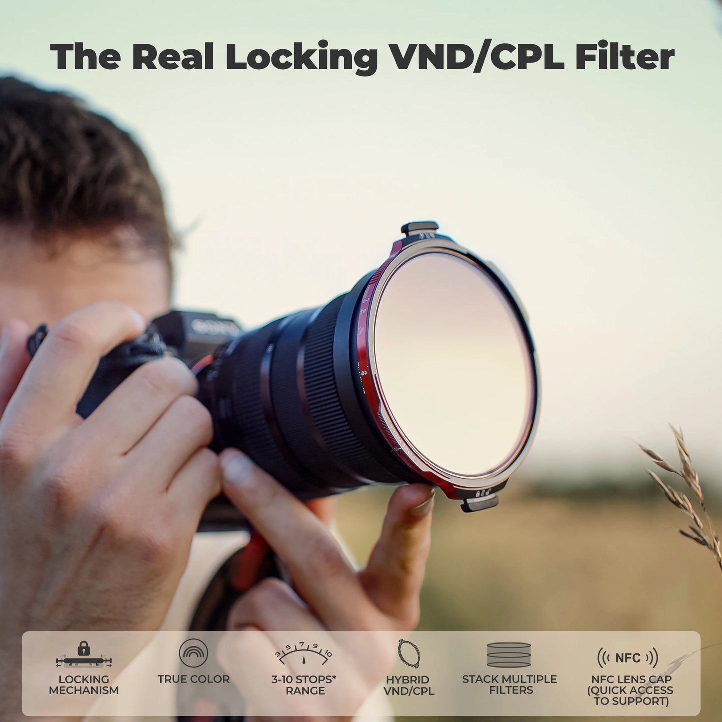 82mm Hybrid VND CPL Camera Filter Kit 3-10 Stop ND32