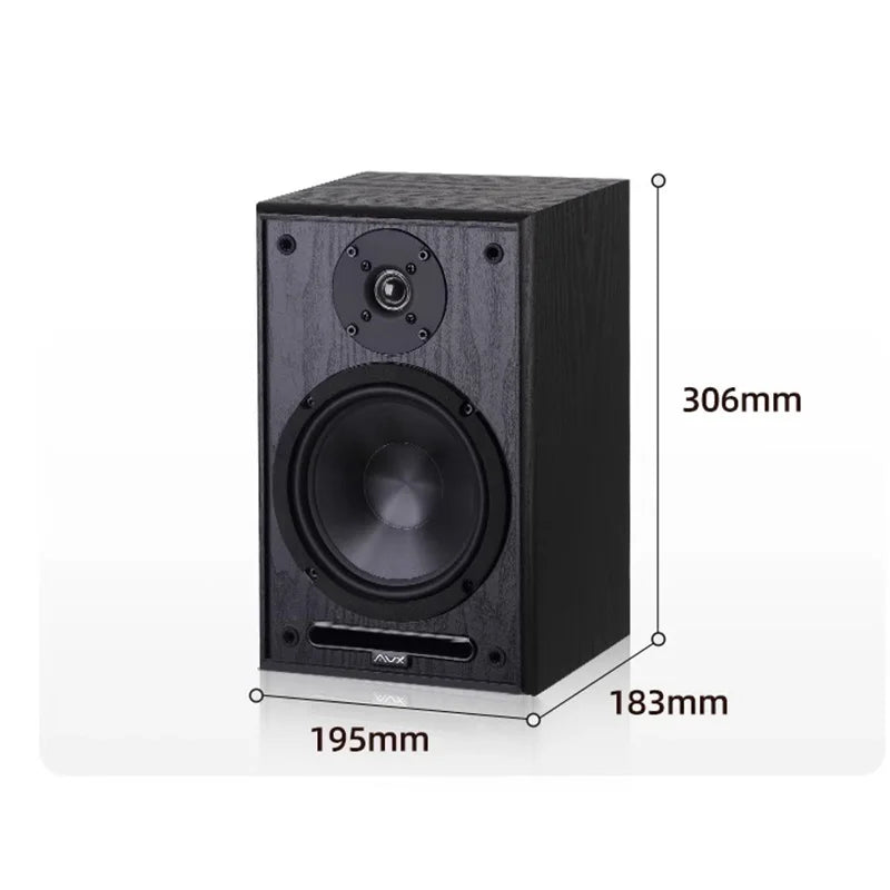 6.5" Bookshelf Speakers 2-Way 100W Stereo Pair