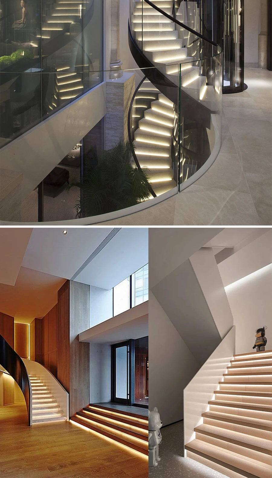 Warm White 12 Steps Stair Lighting Sensor Kit