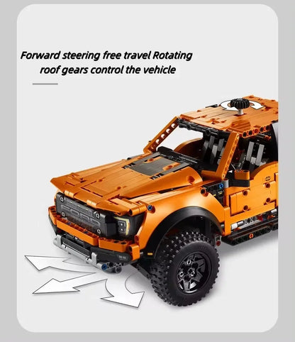 1:10 Scale Off-Road Pickup Truck Building Blocks Set