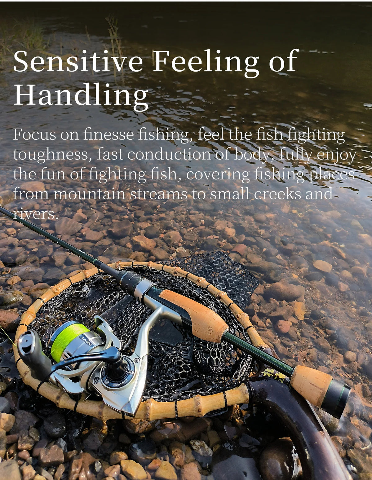 1.6m Portable Carbon Fishing Rod 4/5 Section