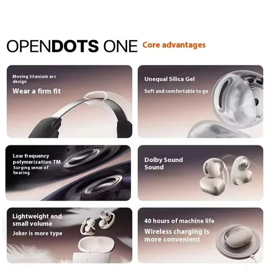 Wireless Open-Ear Sports Headset with Dolby Sound