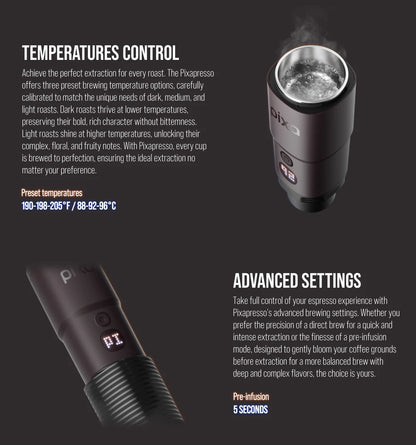 Cordless Compact Espresso Maker Ground Coffee and NS Capsule Compatible