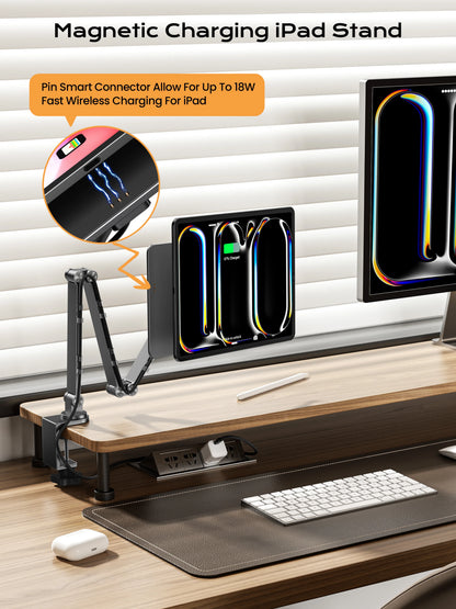 Magnetic Wireless Charger Stand for M4 iPad Pro 13"