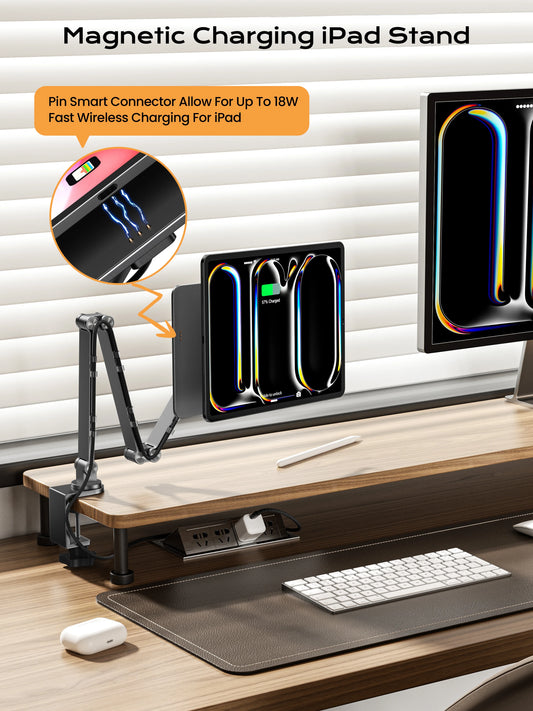 Magnetic Wireless Charger Stand for M4 iPad Pro 13"