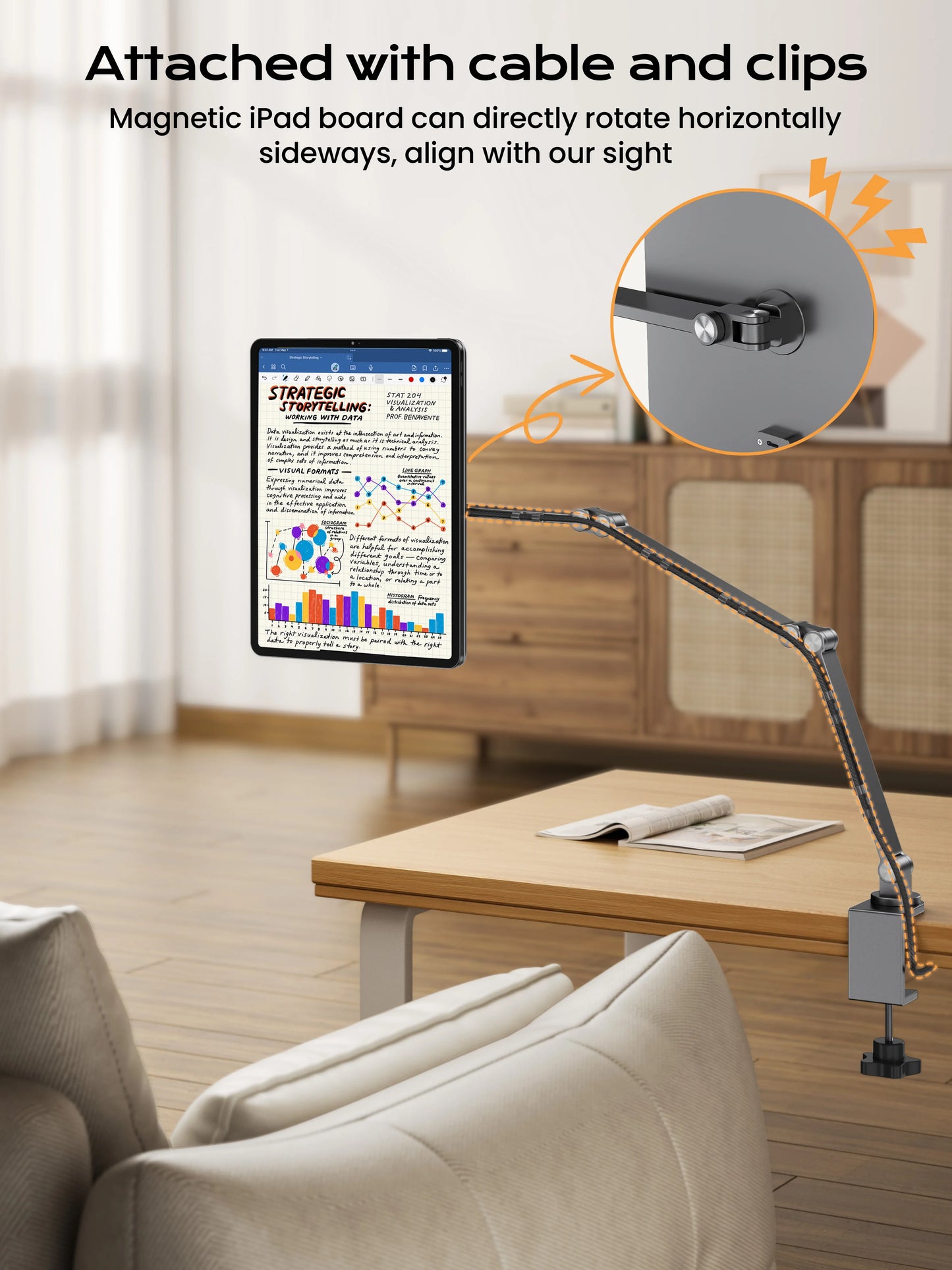 Wireless Magnetic Charger Stand for iPad Pro 11"