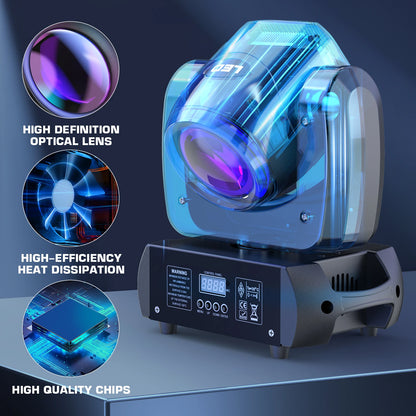 100W LED Moving Head Party Lights with DMX Gobo Effects