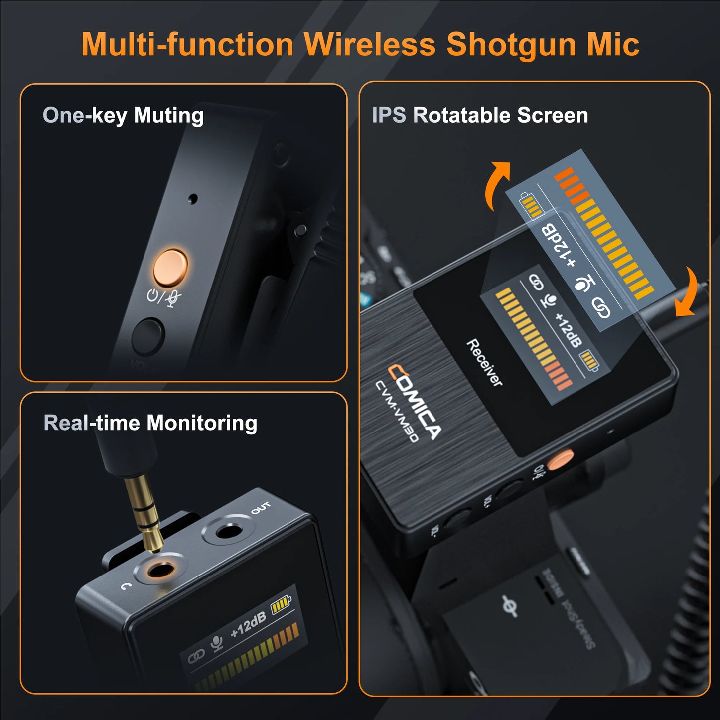 Portable Wireless Condenser Mic for iPhone Video and Podcasts
