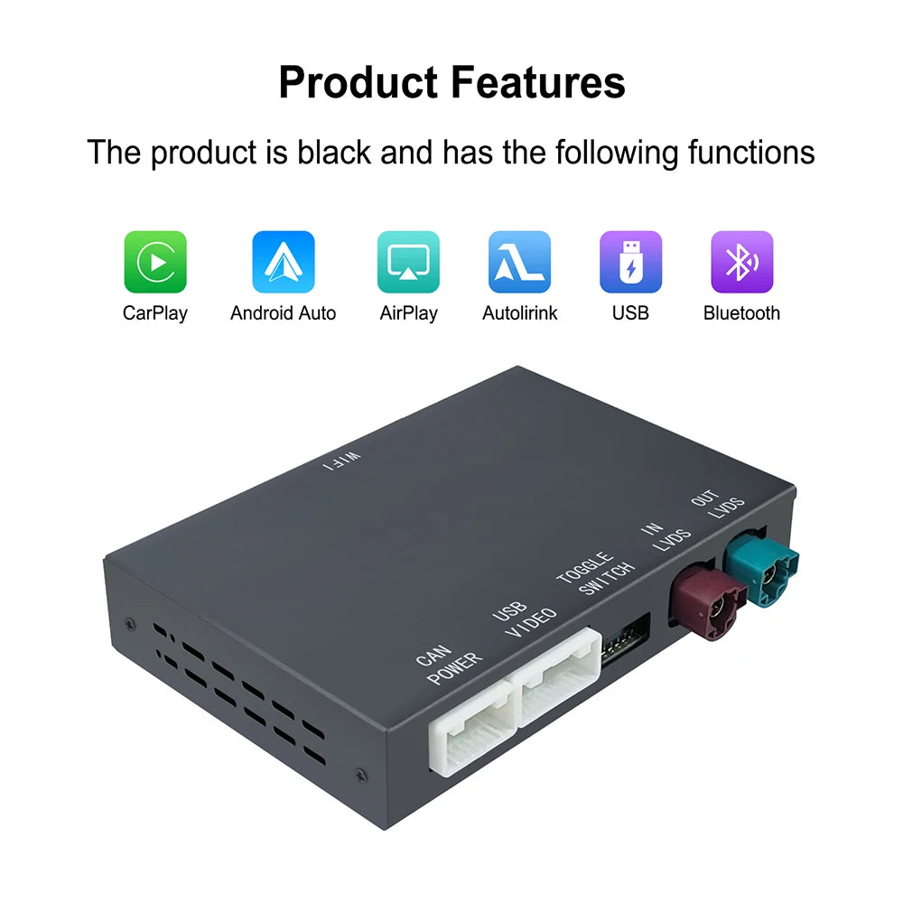 Wireless CarPlay Android Auto Adapter for BMW NBT