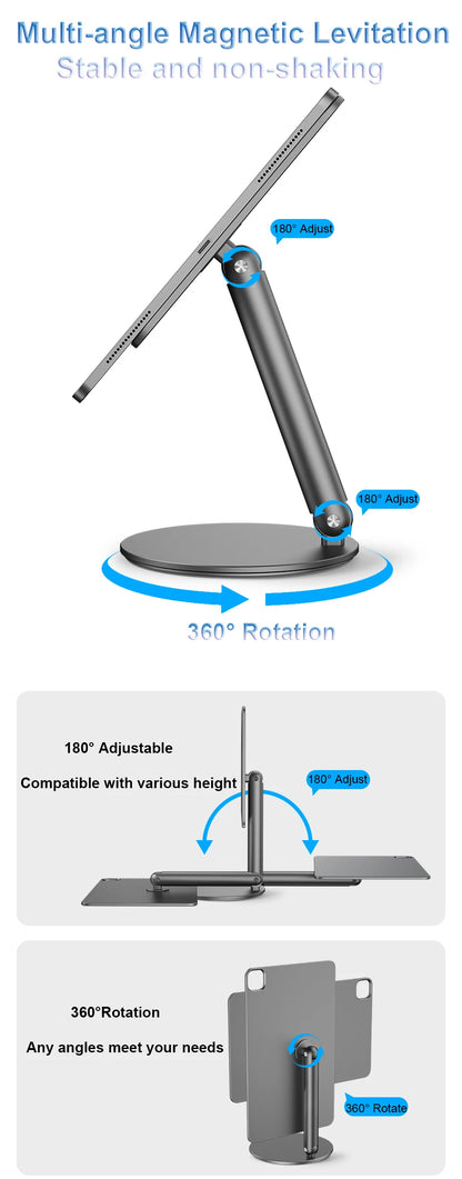 iPad Air 13 2024 Magnetic Desk Stand Anti-Slip