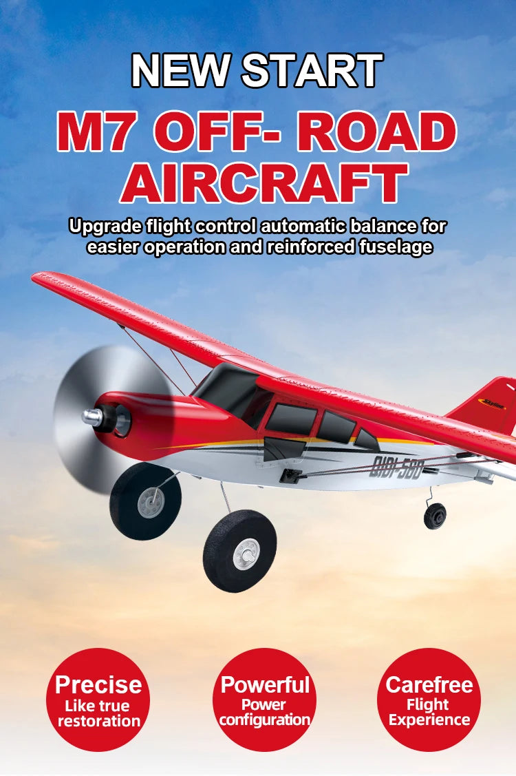 Red 4CH Brushless RC Plane with Fixed Wing