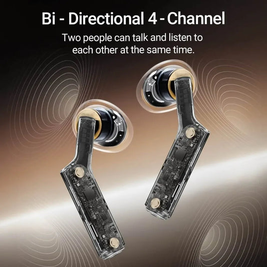 AI Translation Earbuds with Noise Reduction Midnight Blue