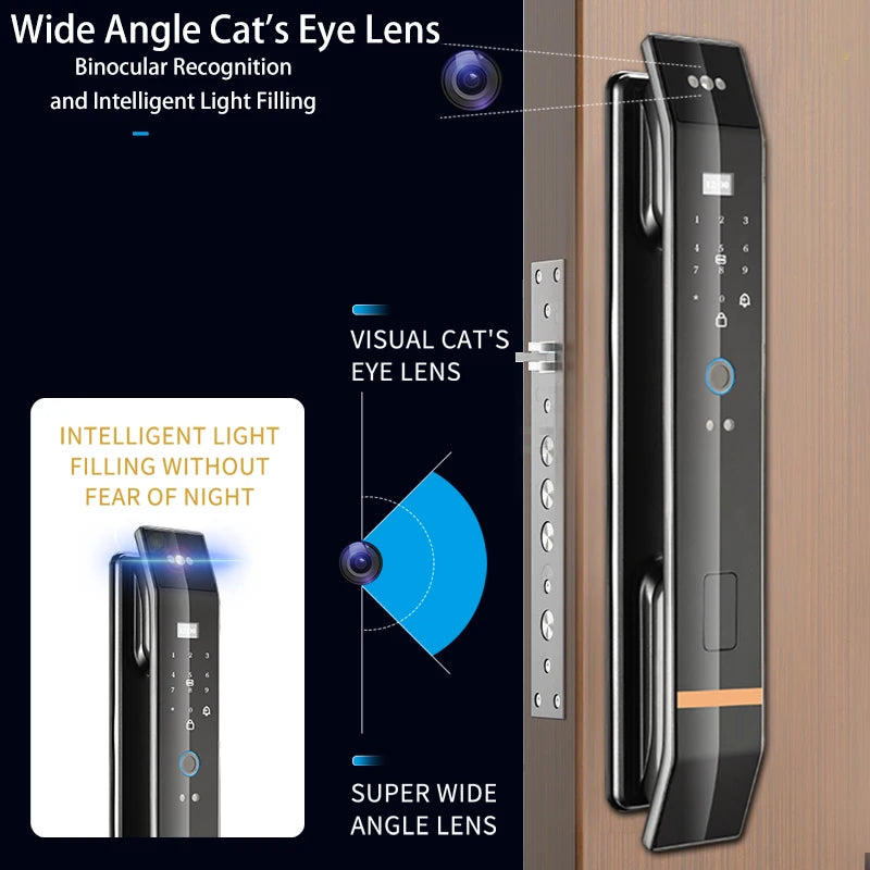 3D Smart Fingerprint and Password Door Lock