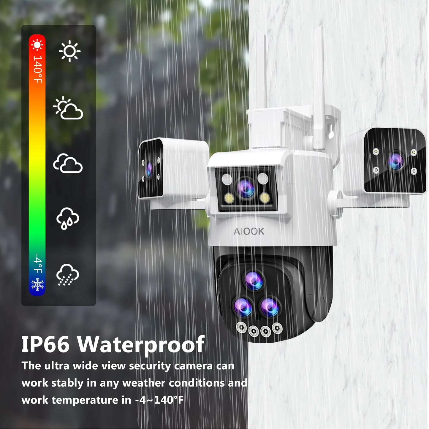 Smart 20X Zoom Security Camera 128GB Storage