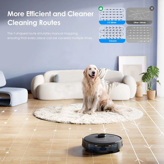 3-in-1 Robot Vacuum for Hard Floors and Pet Hair