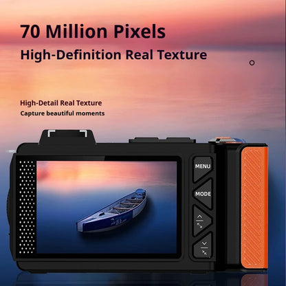 Digital Camera 4K 70MP Dual Screen 50X Zoom Autofocus