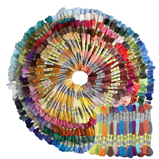 Full Colour Embroidery Floss Kit 447pcs Cotton Thread Set