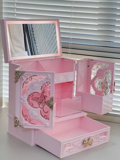 Acrylic Jewelry Display Case for Rings and Necklaces