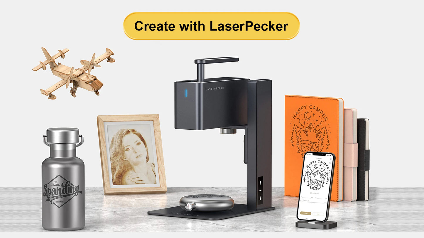 Handheld 5W Laser Engraver with Travel Case