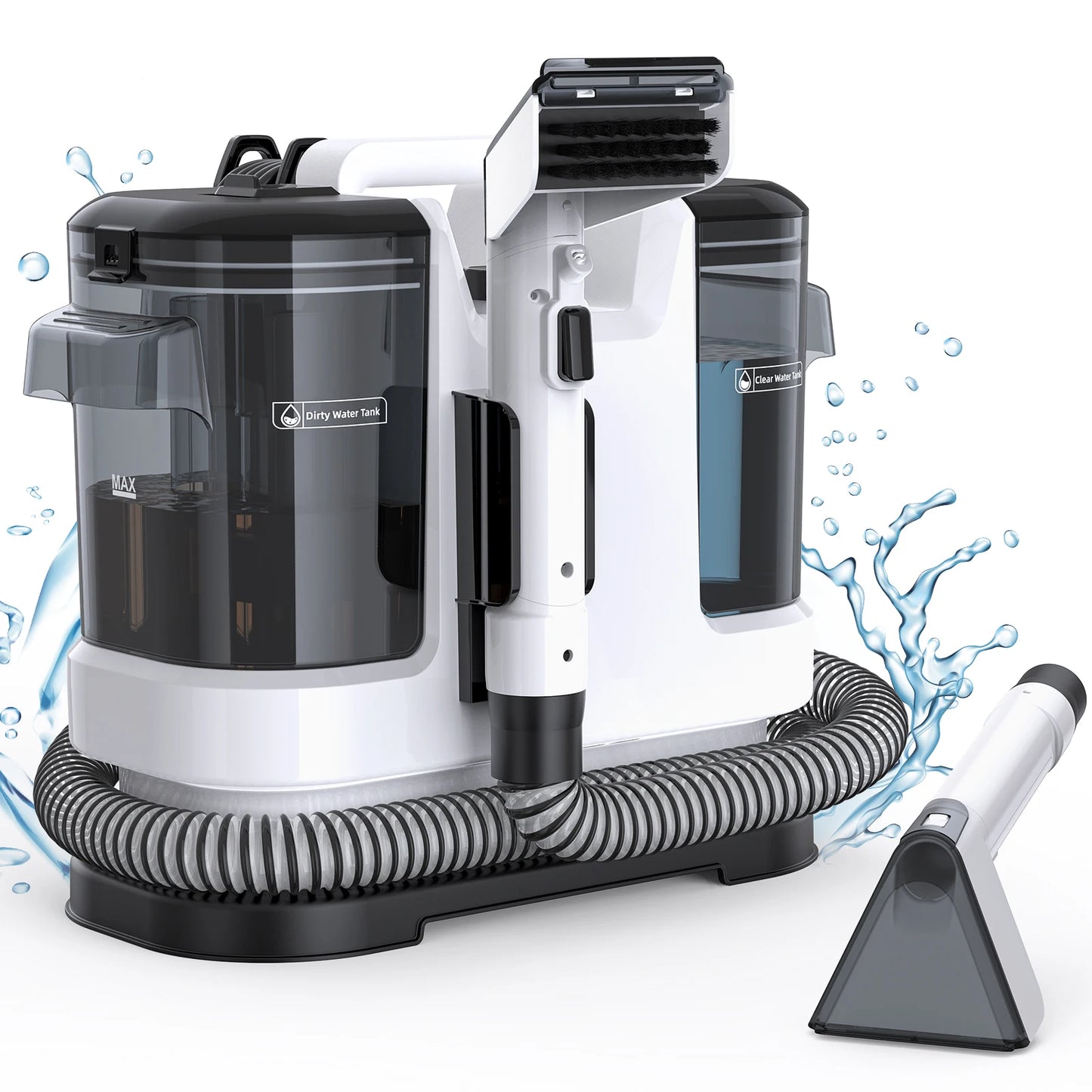 Carpet Cleaner 15kPa with Dual Tanks and Long Hose