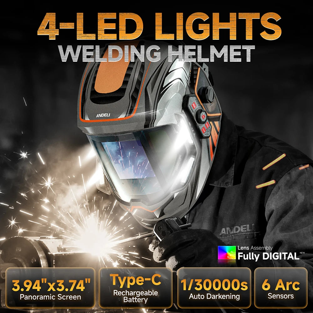 Compact MONER 2LED Welding Mask ARC Sensor