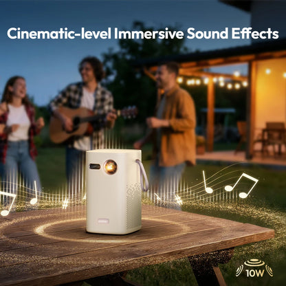 Portable 1080p Smart DLP Projector 400 ANSI WiFi Bluetooth