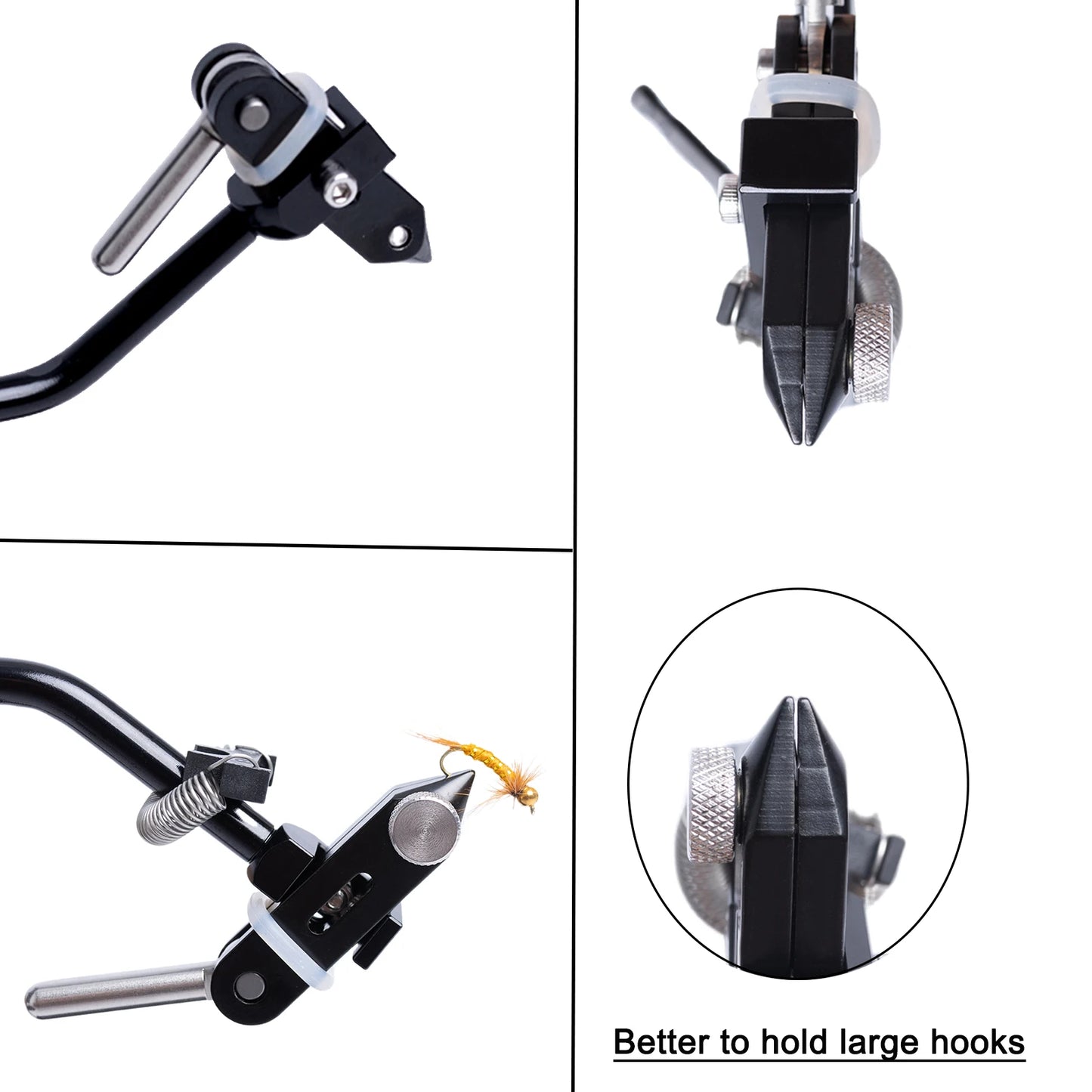 360 Degree Rotary Fly Tying Vise with Steel Screw Clamp