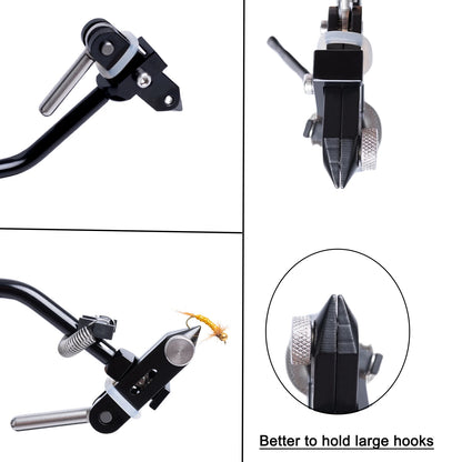 360 Degree Rotary Fly Tying Vise with Steel Screw Clamp