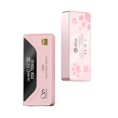 HiFi USB DAC Headphone Amplifier Pink for Hi Res Audio