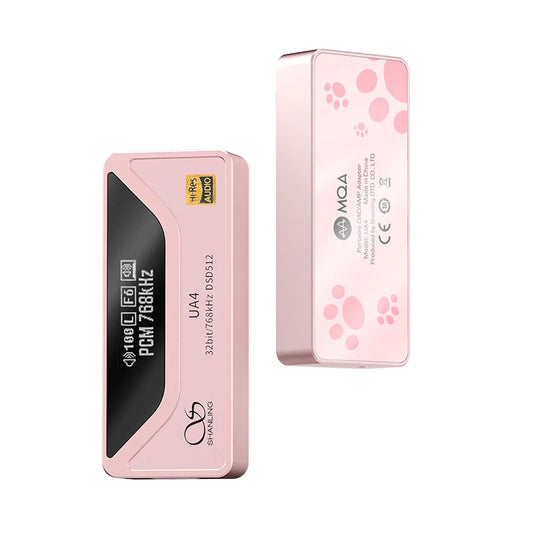 HiFi USB DAC Headphone Amplifier Pink for Hi Res Audio