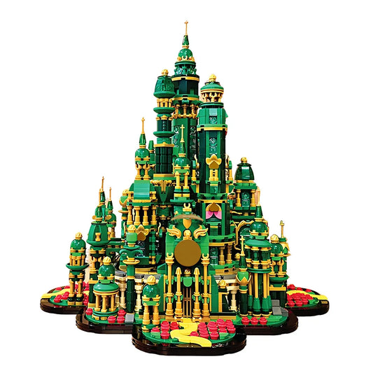 Large Emerald Castle Brick Model Set 3892 Pieces Display