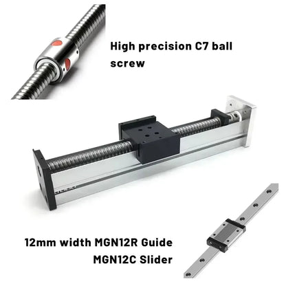 Heavy-Duty Linear Rail Guide Stage 200mm