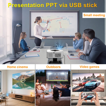 Portable 4K Home Projector 2000ANSI WiFi