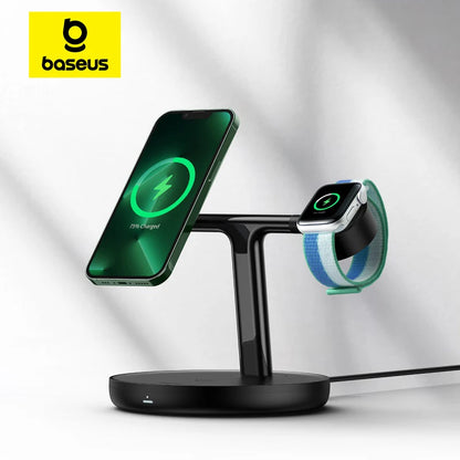 Wireless Charging Station for Phone Earbuds and Watch