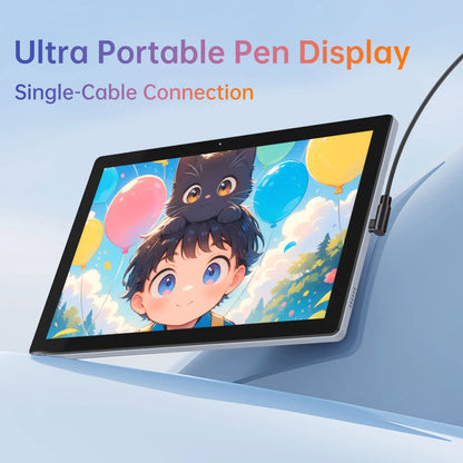 Portable Graphics Tablet 10.1 Inch IPS Finger Touch Display