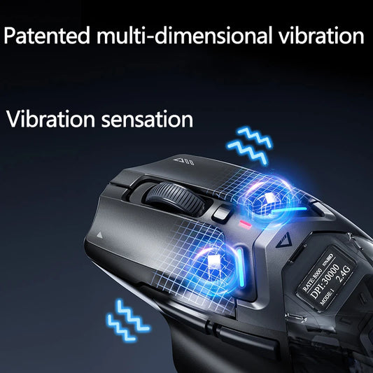 Intelligent Wireless Gaming Mouse with Vibration Feedback